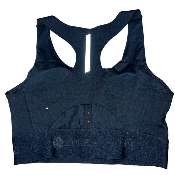 Zella cutout racerback black reflective sports bra - Picture 3 of 8